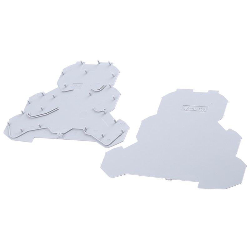 10 pcs - Wago TOPJOB S, 2002 Series End and Intermediate Plate for Use with 2002 Series Triple Level Terminal Blocks