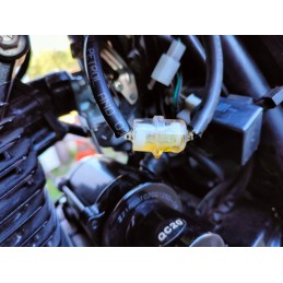 Fuel filter for a motorcycle, small plastic, nylon 6mm