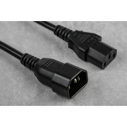 1 pcs - RS PRO IEC C13 Socket to IEC C14 Plug Power Cord, 5m