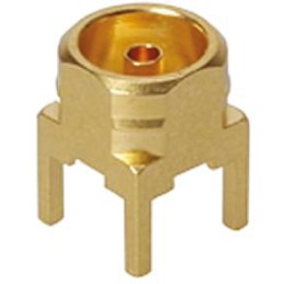 1 pcs - Huber+Suhner, jack Through Hole MBX Connector, 50Ω, Solder Termination, Straight Body