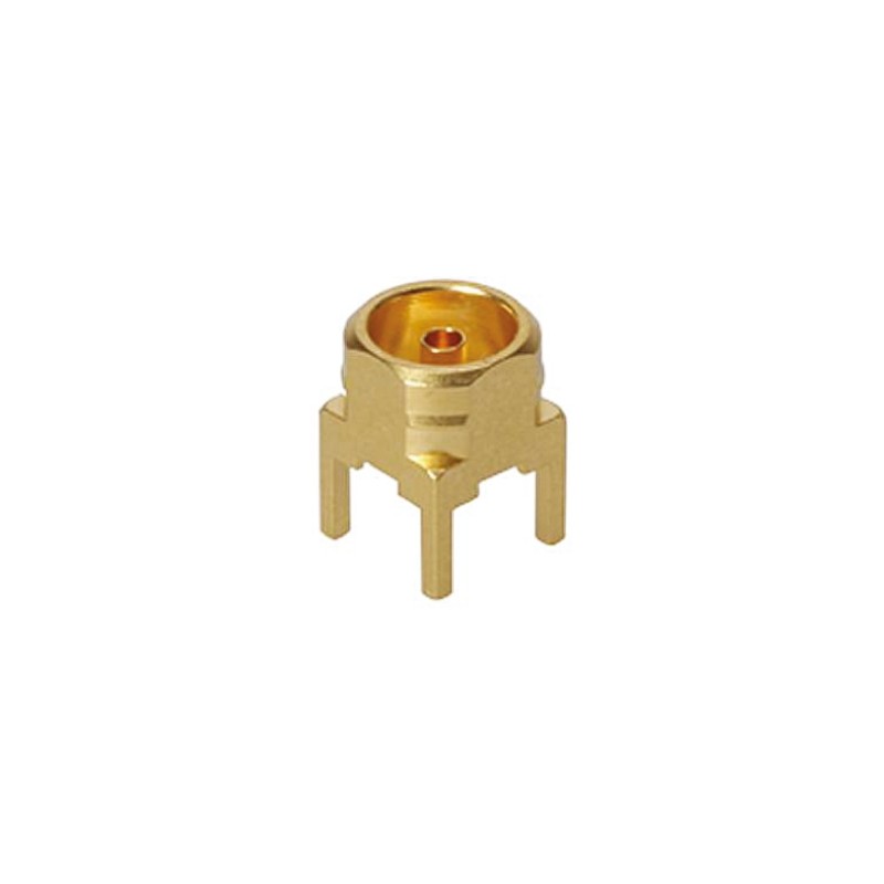 1 pcs - Huber+Suhner, jack Through Hole MBX Connector, 50Ω, Solder Termination, Straight Body