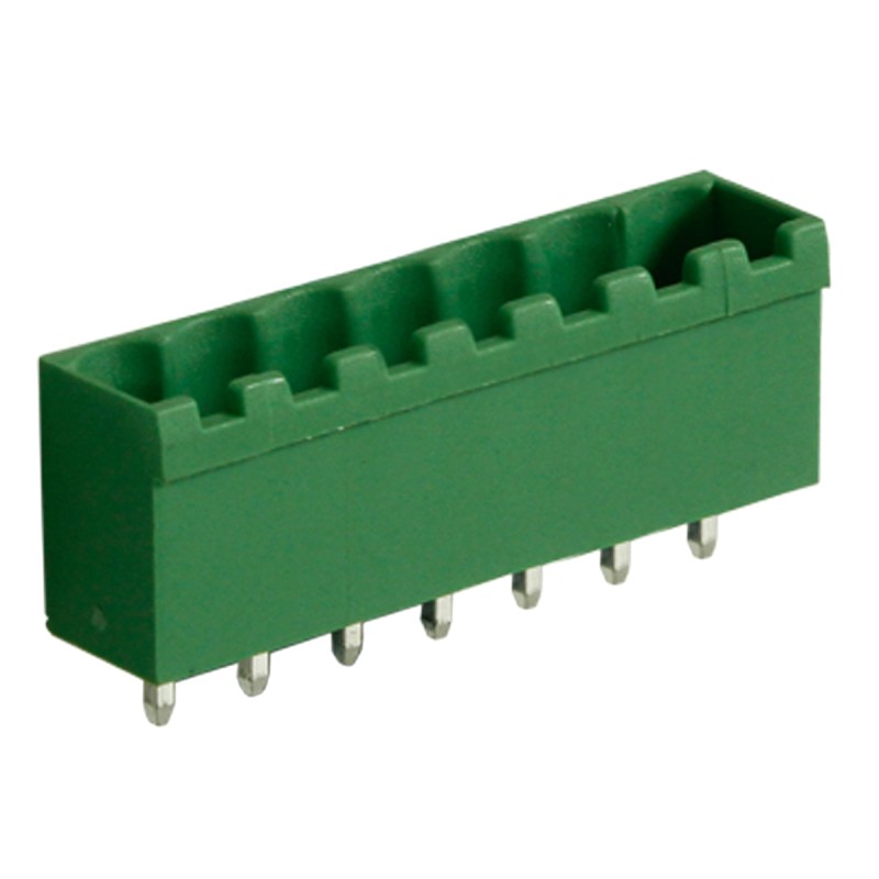 10 pcs - RS PRO 5.0mm Pitch 7 Way Pluggable Terminal Block, Header, Through Hole, Solder Termination