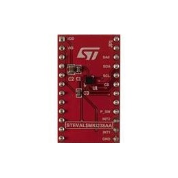 1 pcs : STEVAL-MKI238A - Sockets & Adapters LIS2DUX12 adapter board for a standard DIL 24 socket