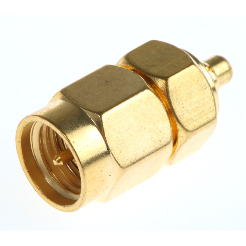 1 pcs - RF Solutions Straight 50Ω RF Adapter SMA Plug to MMCX Plug