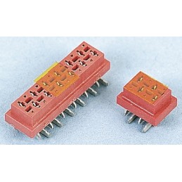 900 pcs - TE Connectivity Micro-MaTch Series Straight Surface Mount PCB Socket, 6-Contact, 2-Row, 2.54mm Pitch, Solder Terminati