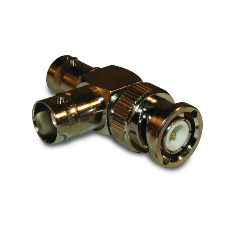 1 pcs - Amphenol RF Coaxial Adapter BNC Plug to BNC 2 x Socket