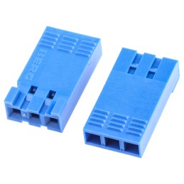 10 pcs - Amphenol Communications Solutions, DUBOX Female Connector Housing, 2.54mm Pitch, 3 Way, 1 Row