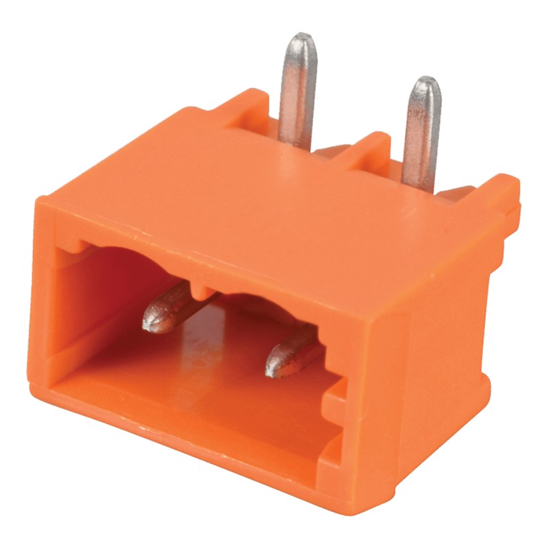 10 pcs - Wago 5.08mm Pitch 2 Way Right Angle Pluggable Terminal Block, Header, Through Hole, Solder Termination