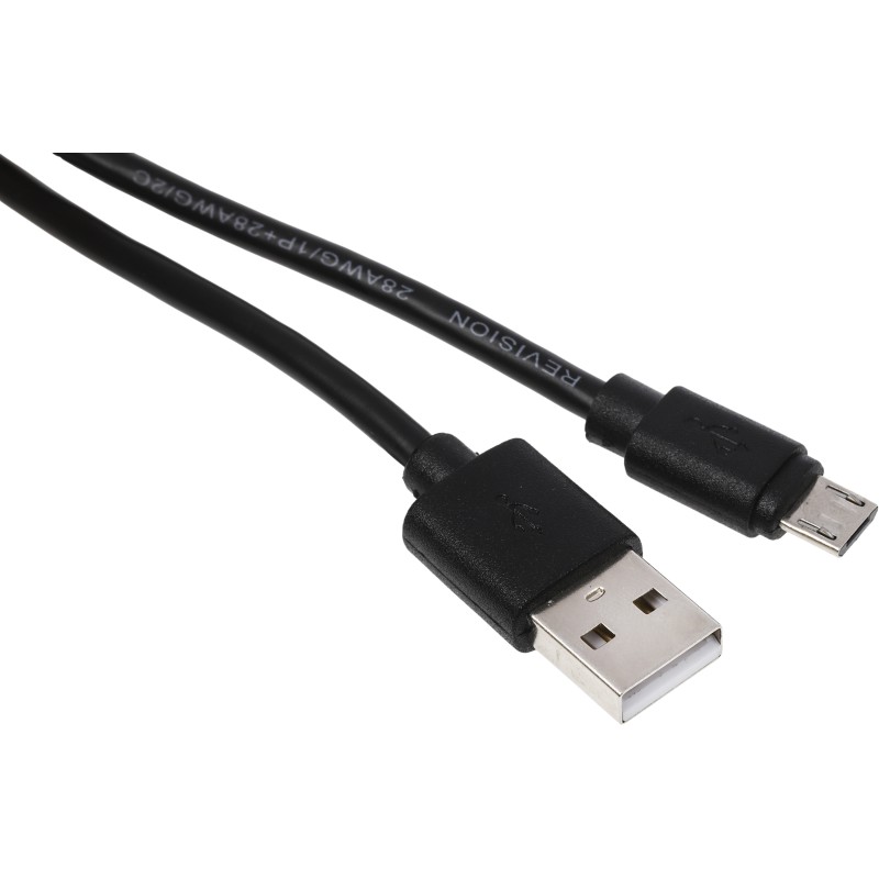 1 pcs - RS PRO USB 2.0 Cable, Male USB A to Male Micro USB B Cable, 1.8m
