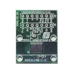 1 pcs : AS5311-TS_EK_AB - Magnetic Sensor Development Tools Adapter Board