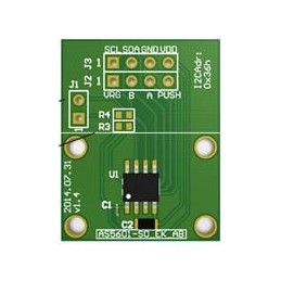 1 pcs : AS5601-SO_EK_AB - Magnetic Sensor Development Tools 12-Bit Rotary Sensor AdapterBRD Dual-Row