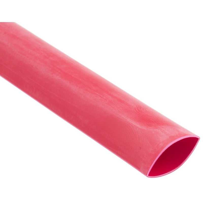 1 Bag of 1 - RS PRO Halogen Free Heat Shrink Tubing, Red 12.7mm Sleeve Dia. x 1.2m Length 2:1 Ratio