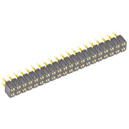 1 pcs - Samtec SLW Series Straight Through Hole Mount PCB Socket, 40-Contact, 2-Row, 2.54mm Pitch, Solder Termination