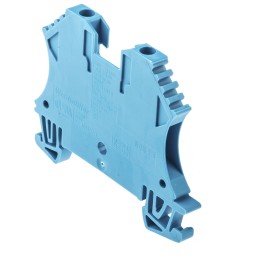 10 pcs - Weidmuller WDU Series Blue Feed Through Terminal Block, 2.5mm², Single-Level, Screw Termination, ATEX