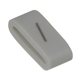 1 Bag of 100 - HellermannTyton HODS85 Slide On Cable Markers, Black on White, Pre-printed '/', 1.8 - 6.3mm Cable