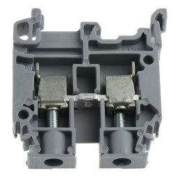 10 pcs - Entrelec SNA Series Grey DIN Rail Terminal Block, 6mm², Single-Level, Screw Termination