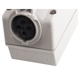 1 pcs - Scame Switchable IP67 Industrial Interlock Socket 3P+E, Earthing Position 6h, 16A, 415 V