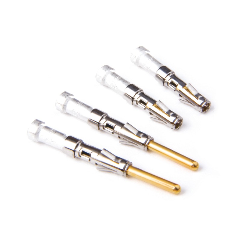 10 pcs - ITT Cannon Male Crimp Circular Connector Contact, Contact Size 14 - 16AWG, Wire Size 14 - 16 awg