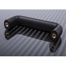 1 Pack of 2 - RS PRO Matt Black Plastic Handle 40.5 mm Height, 20mm Width, 107mm Length