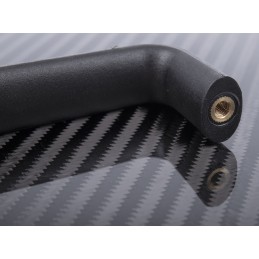 1 Pack of 2 - RS PRO Matt Black Plastic Handle 40.5 mm Height, 20mm Width, 107mm Length