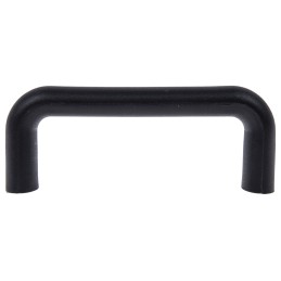 1 Pack of 2 - RS PRO Matt Black Plastic Handle 40.5 mm Height, 20mm Width, 107mm Length