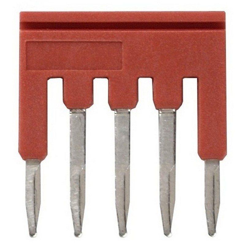 10 pcs - XW5S Short Bar for use with XW5G-P1.5-5 Grounding Terminal Block, XW5T-P1.5-5 Feed Through Terminal Block