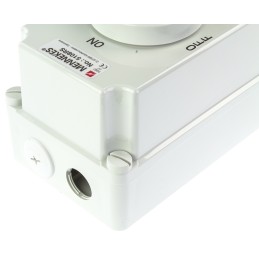 1 pcs - MENNEKES Switchable IP44 Industrial Interlock Socket 3PN+E, Earthing Position 6h, 32A, 400 V