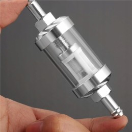 Metal fuel filter for a motorcycle, scooter