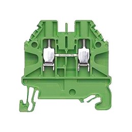 10 pcs - Wieland WT 2.5 Series Green Feed Through Terminal Block, 2.5mm², Single-Level, Screw Termination, ATEX