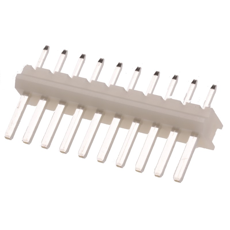 10 pcs - JST NH Series Straight Through Hole Pin Header, 10 Contact(s), 2.5mm Pitch, 1 Row(s), Unshrouded