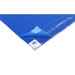 1 Box of 8 - RS PRO Blue Cleanroom Tacky Mat, 910mm x 910mm x 1.65mm