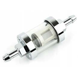 Fuel filter JMP glass chrome 8 0 mm
