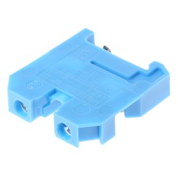 10 pcs - Weidmuller AKZ Series Blue Standard Din Rail Terminal, 0.22 - 4mm², Single-Level, Screw Termination