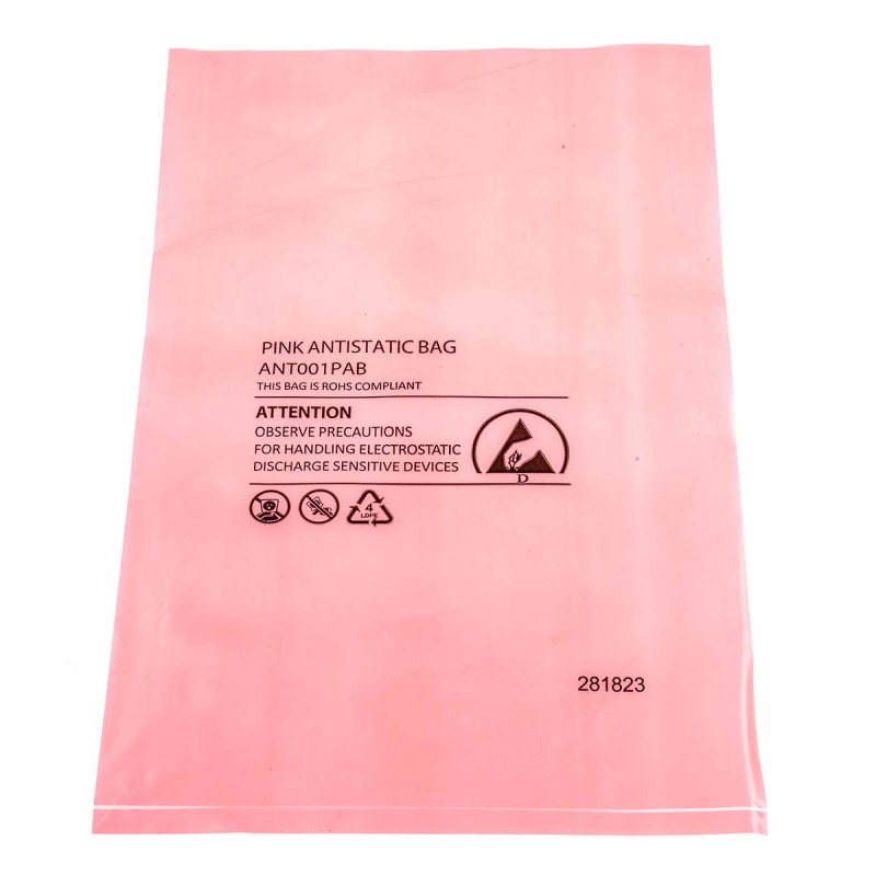 1 Lot of 100 - RS PRO Anti Static Bag 205mm(W)x 305mm(L)