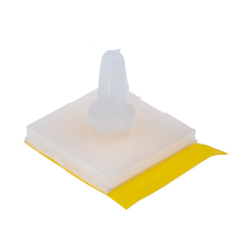 1 Pack of 25 - LCBSB-4-01 ART, 6.4mm High Nylon PCB Support for 4mm PCB Hole, 17.8 x 17.8mm Base