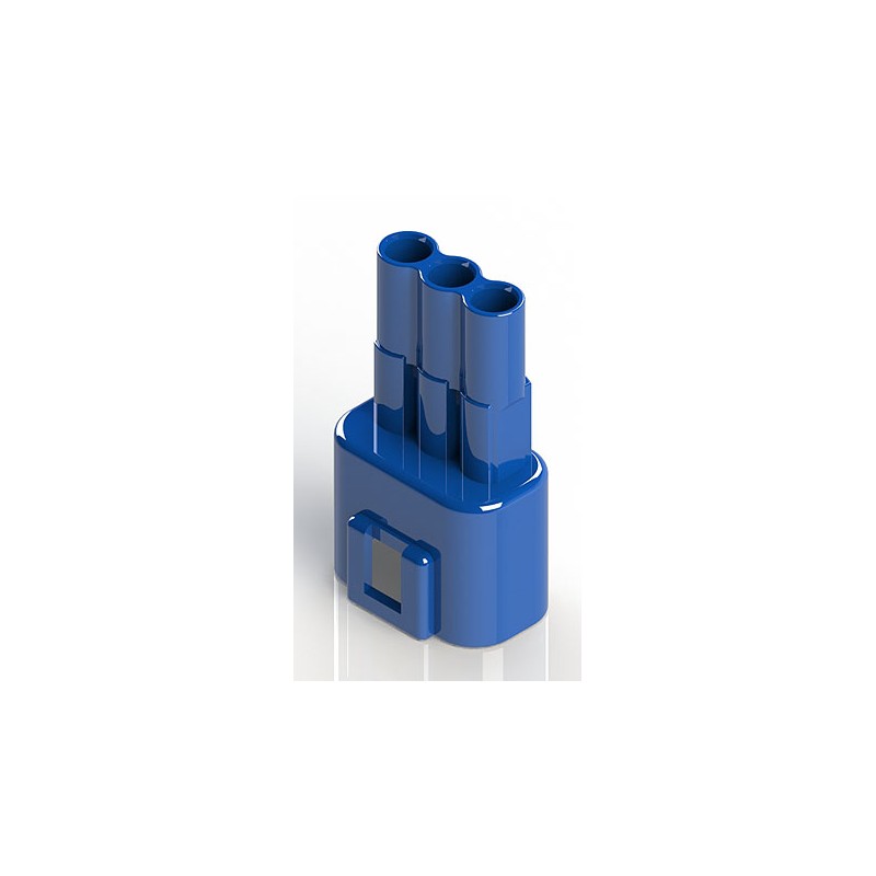 10 pcs - EDAC Wire to Wire Connector Cable Mount Plug, 3P, Crimp Termination, 10A, 300 V