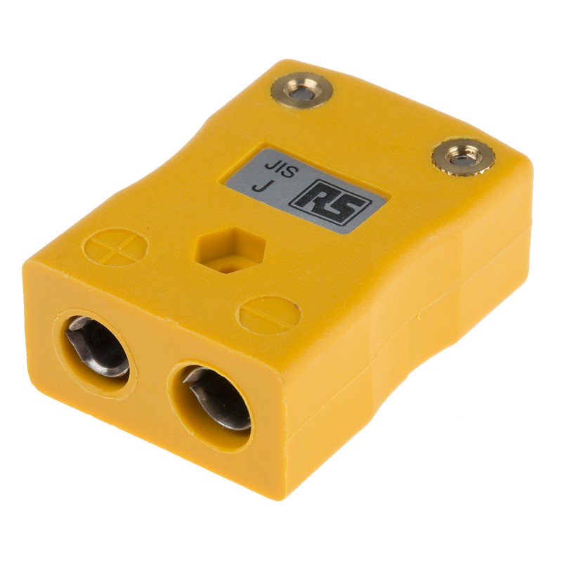 1 pcs - RS PRO In-Line Thermocouple Connector for Use with Type J Thermocouple, Standard Size, JIS Standard