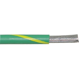 1 Reel of 305 M - Alpha Wire EcoWire Series Green/Yellow 1.3 mm² Hook Up Wire, 16 AWG, 26/0.25 mm, 305m, MPPE Insulation