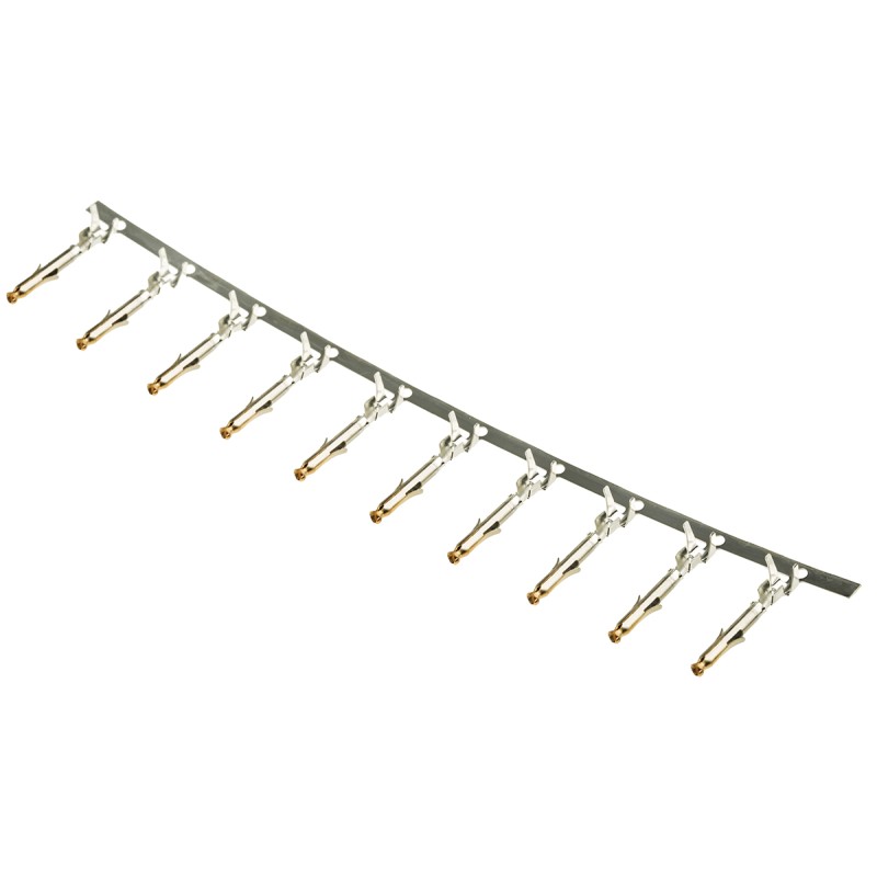 10 pcs - TE Connectivity Mini-Universal MATE-N-LOK Series Female Crimp Terminal, 22AWG Min, 18AWG Max