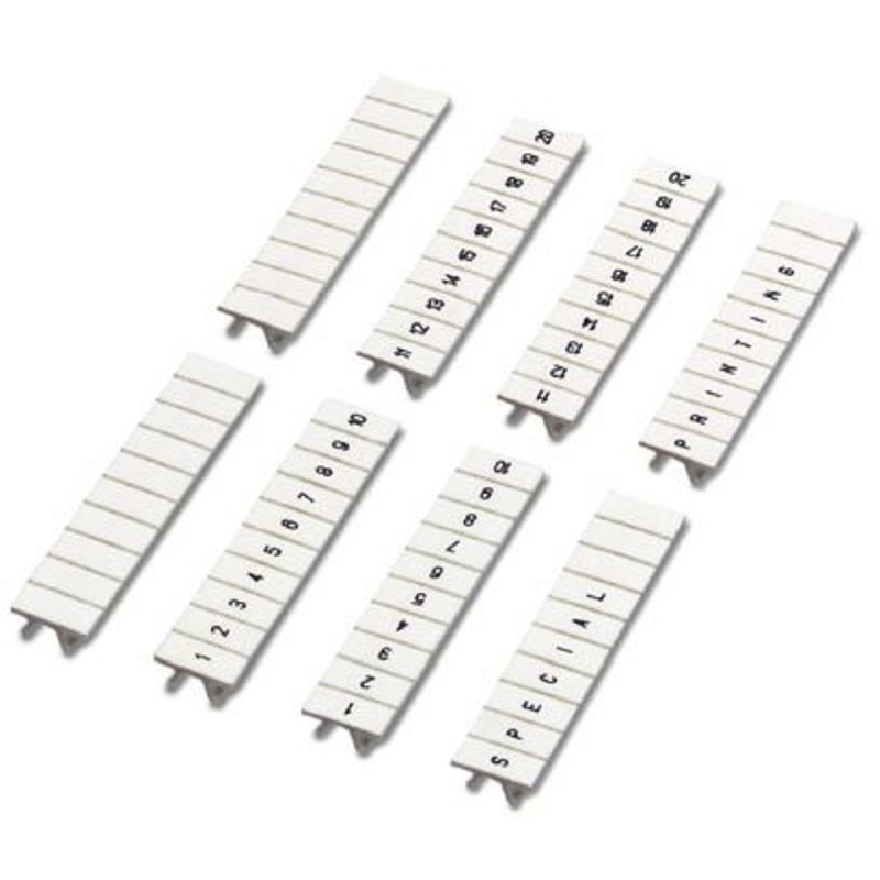 10 pcs - Phoenix Contact, ZB5.LGS :41 -50 Marker Strip for use with Terminal Blocks
