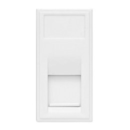 1 pcs - Contactum White Telephone Socket
