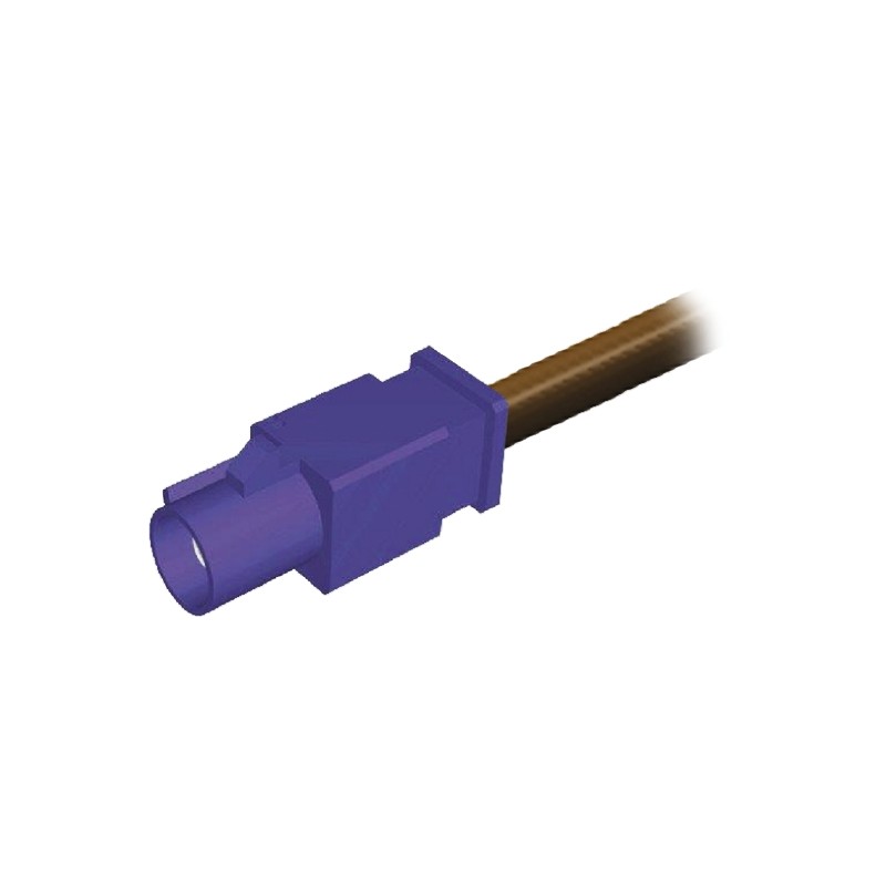 1 pcs - binder Male SMBA to Coaxial Cable, 500mm, RG174 Coaxial, Terminated