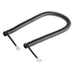 1 pcs - Decelect Forgos Phone Accessory, Telephone Cord, Black, 3m