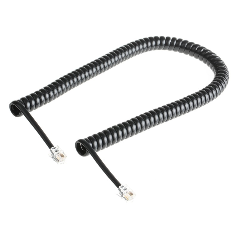 1 pcs - Decelect Forgos Phone Accessory, Telephone Cord, Black, 3m