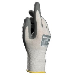 1 Pair - Mapa Grey Carbon, Polyamide ESD Safety Gloves, Size 10, XL, Nitrile Foam Coating