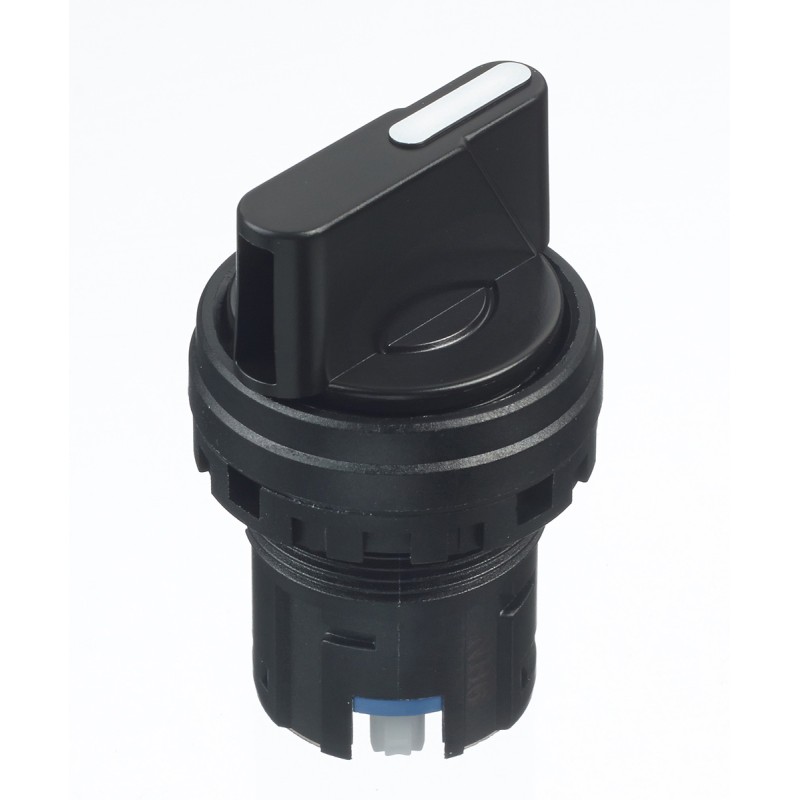 1 pcs - Idec IDEC HW Series 2 Position Selector Switch Head, 22mm Cutout, Black Handle