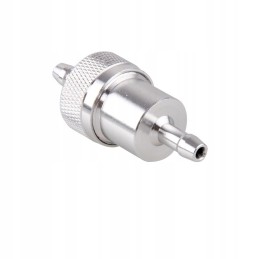 Silver aluminum fuel filter 8 0 mm