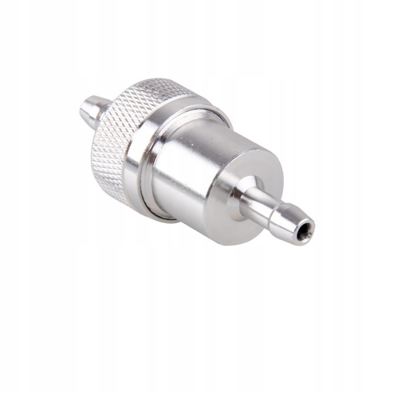 Silver aluminum fuel filter 8 0 mm