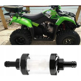 Fuel filter for a motorcycle, scooter, black metal