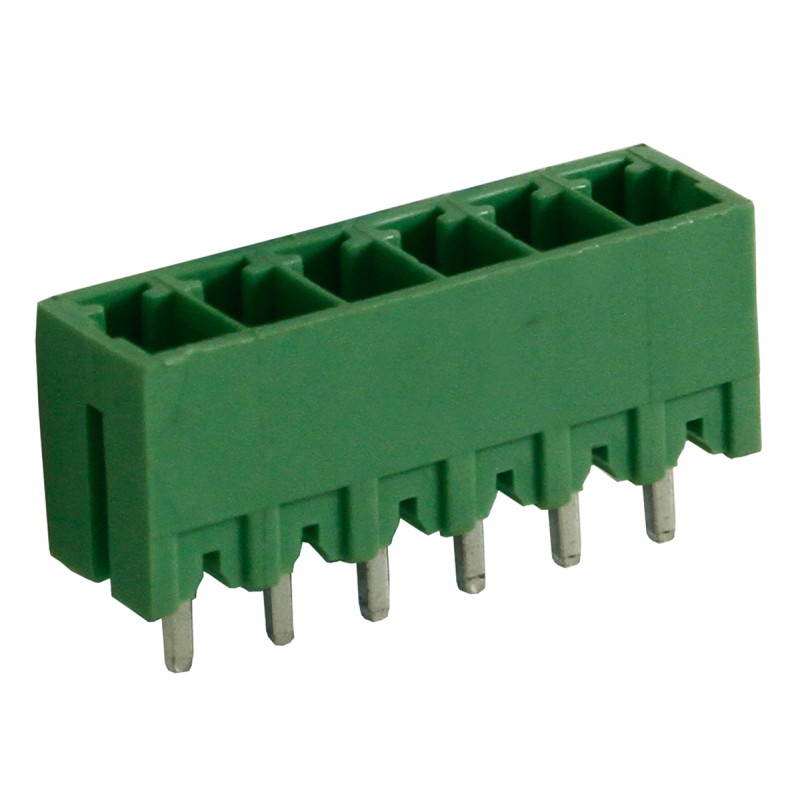 10 pcs - RS PRO 3.81mm Pitch 6 Way Pluggable Terminal Block, Header, Through Hole, Solder Termination